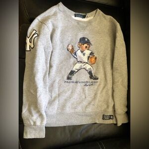 Ralph Lauren Yankees Ltd Limited Edition MLB Polo Bear Crewneck crew sweatshirt
